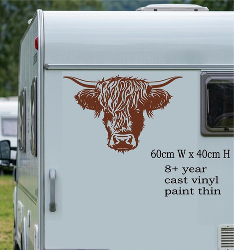 Large highland cow graphic - cow,