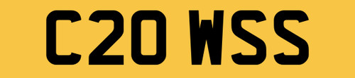 Crows cows number plate - number,